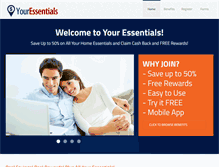 Tablet Screenshot of 4youressentials.com